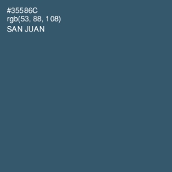 #35586C - San Juan Color Image